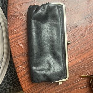 HOBO Floral Patterned Clutch with Silver Frame